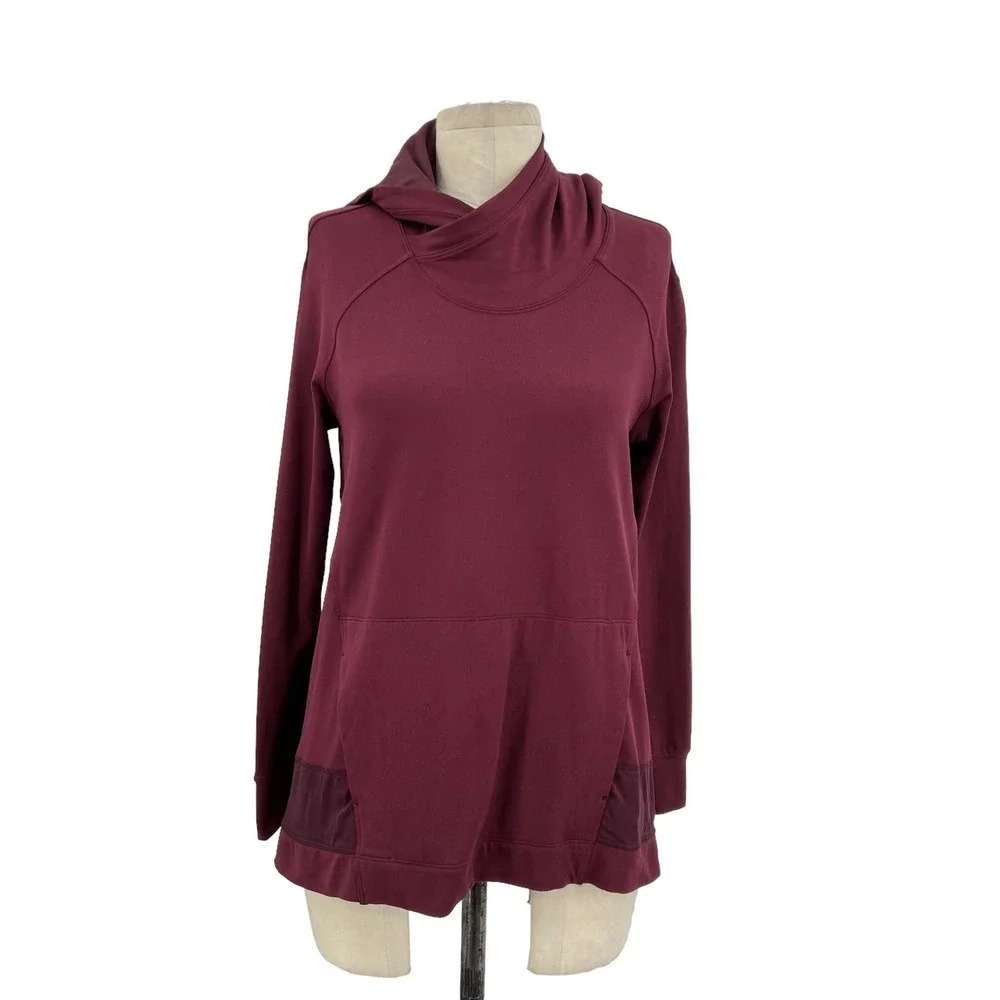 Lululemon Starting Place Hoodie Sweatshirt Garnet Red Maroon Size 2